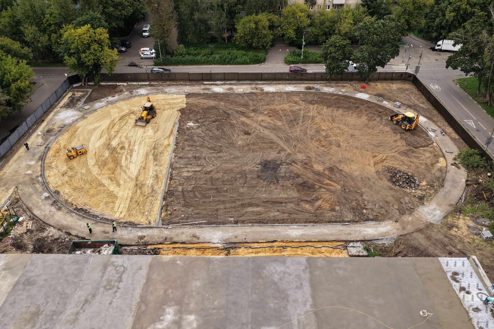 видео с коптера, капремонт спортивных объектов, спорт в люберцах,