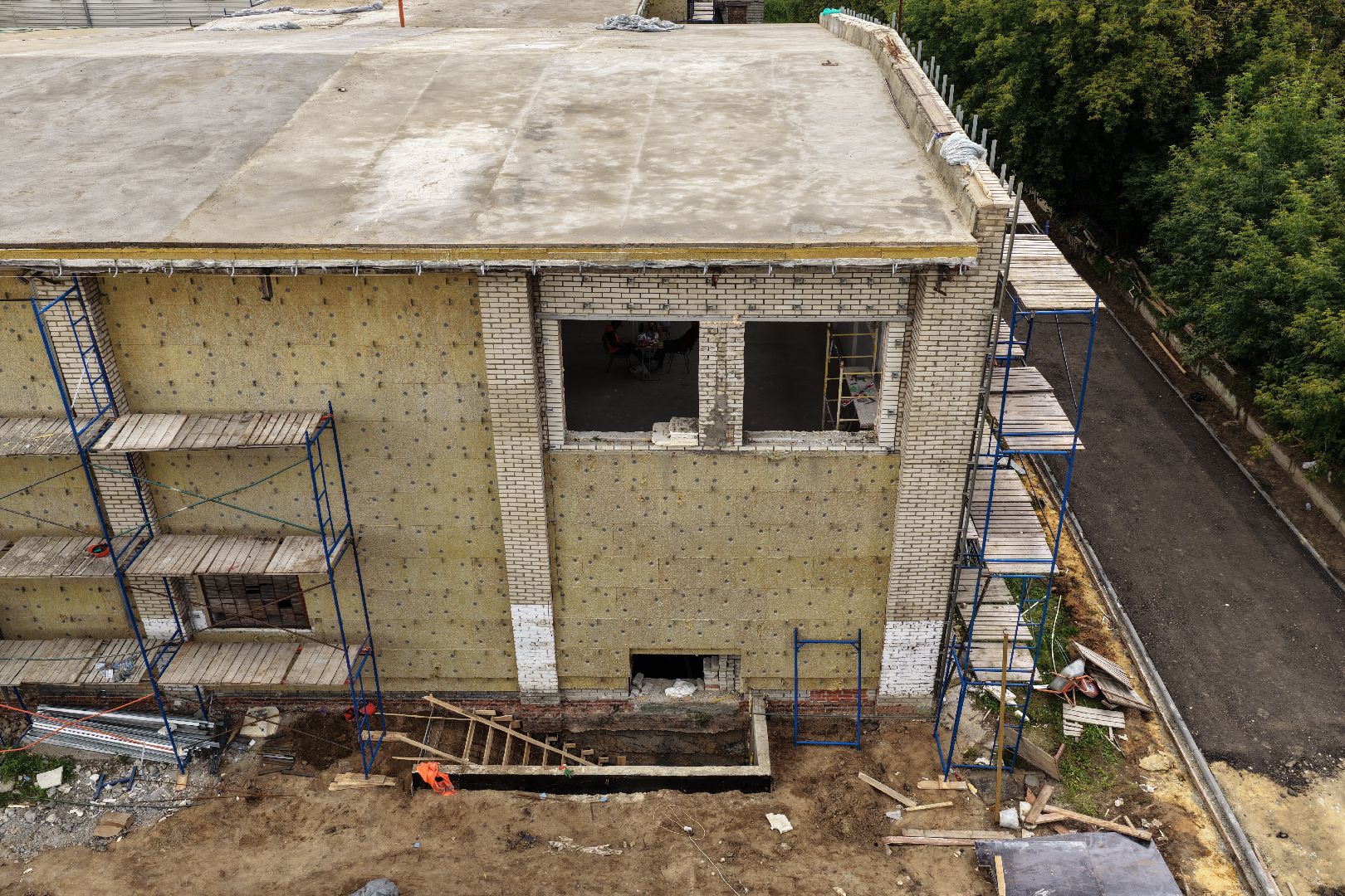 видео с коптера, капремонт спортивных объектов, спорт в люберцах,