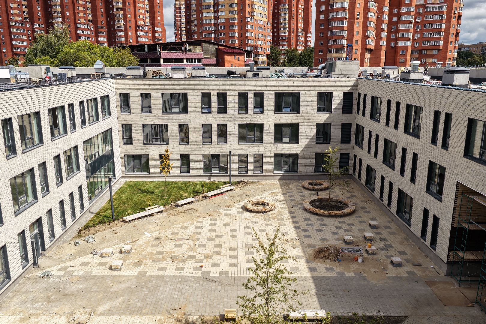 видео с коптера, новая школа в жулебино парк, новая школа в люберцах,