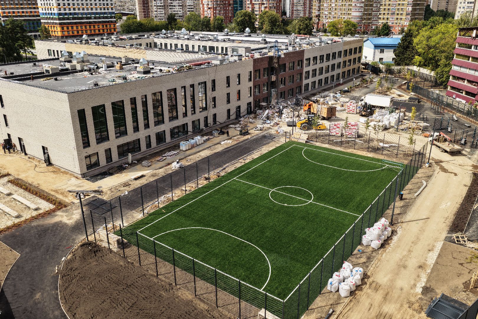 видео с коптера, новая школа в жулебино парк, новая школа в люберцах,