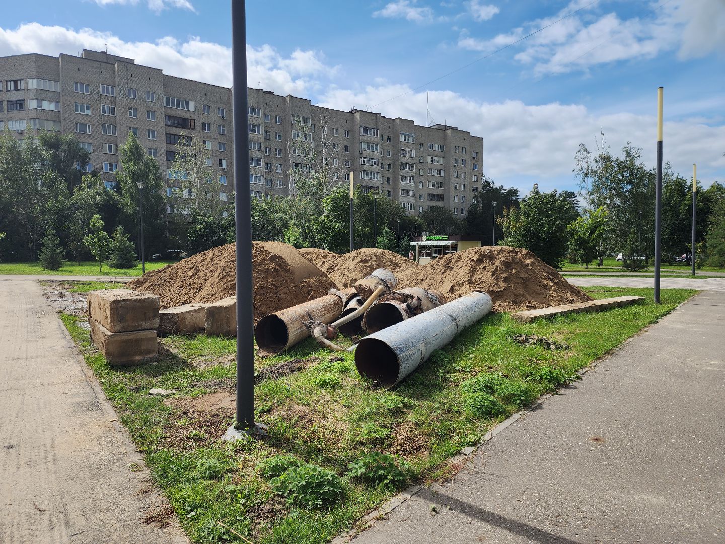 Черноголовка, Ремонт теплосети, Жкх,