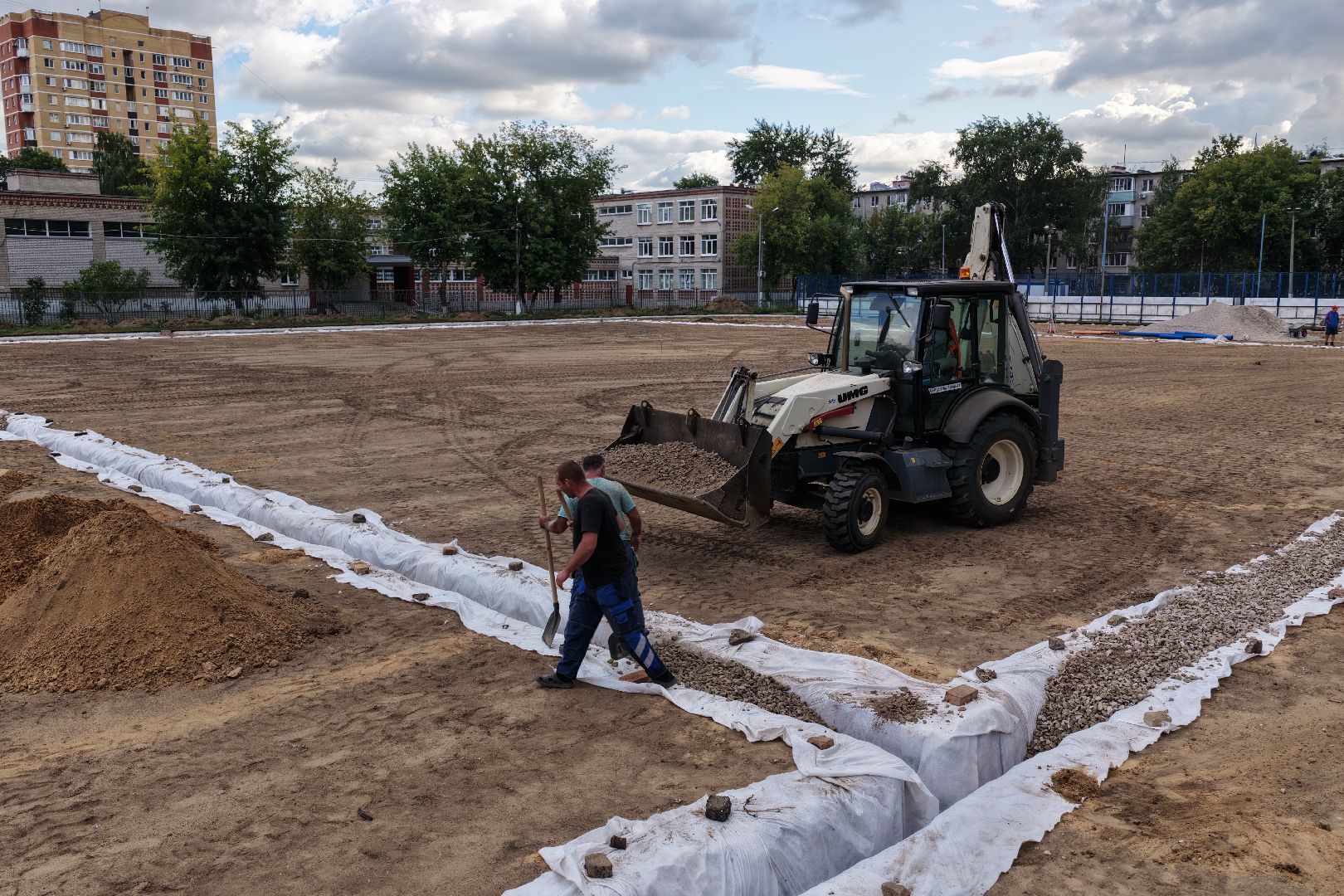 видео с коптера, стадион труд, спорт в люберцах,