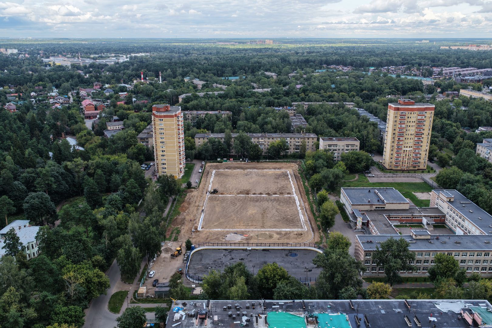 видео с коптера, стадион труд, спорт в люберцах,