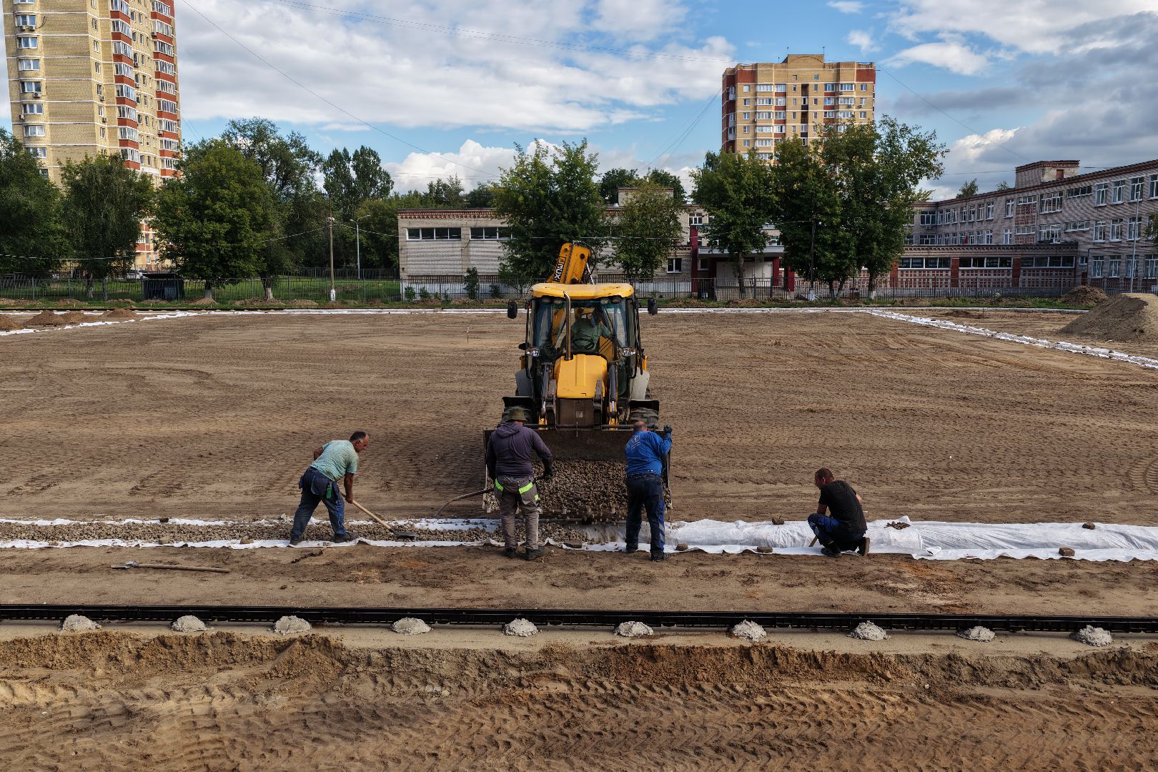 видео с коптера, стадион труд, спорт в люберцах,