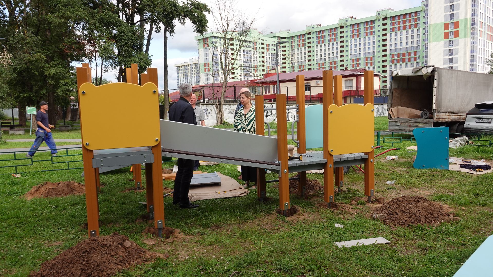 благоустройство, сергиев посад, сергиево-посадский городской округ, дип, детская игровая площадка , по просьбам жителей,