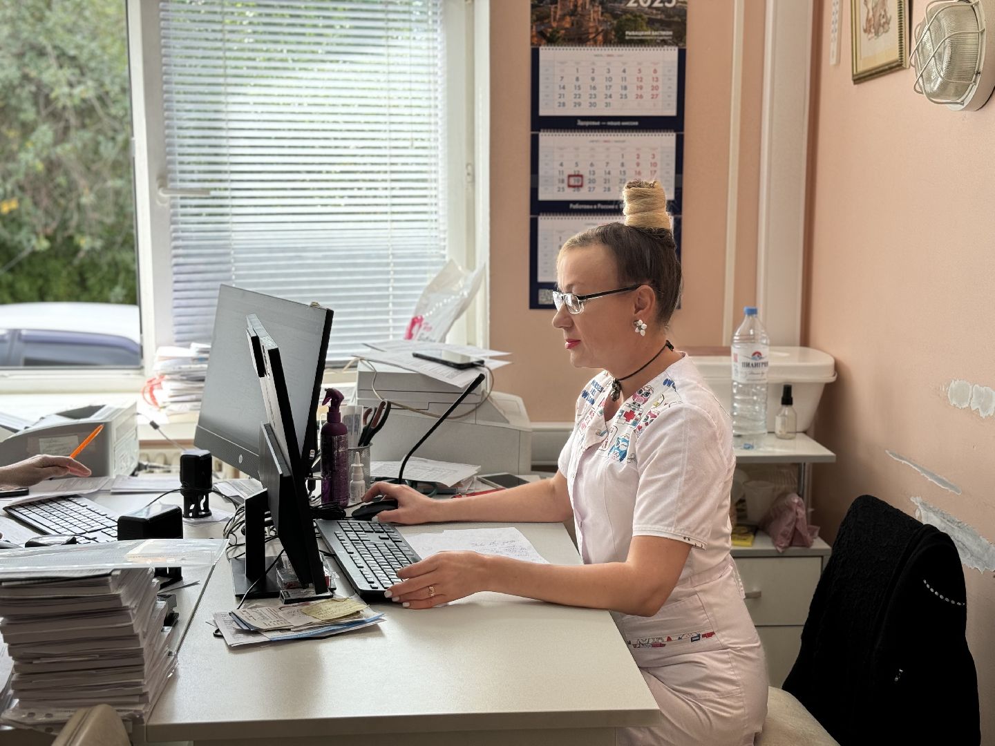 ремонт поликлиники, амбулатория , горки ленинские, ленинский городской округ,