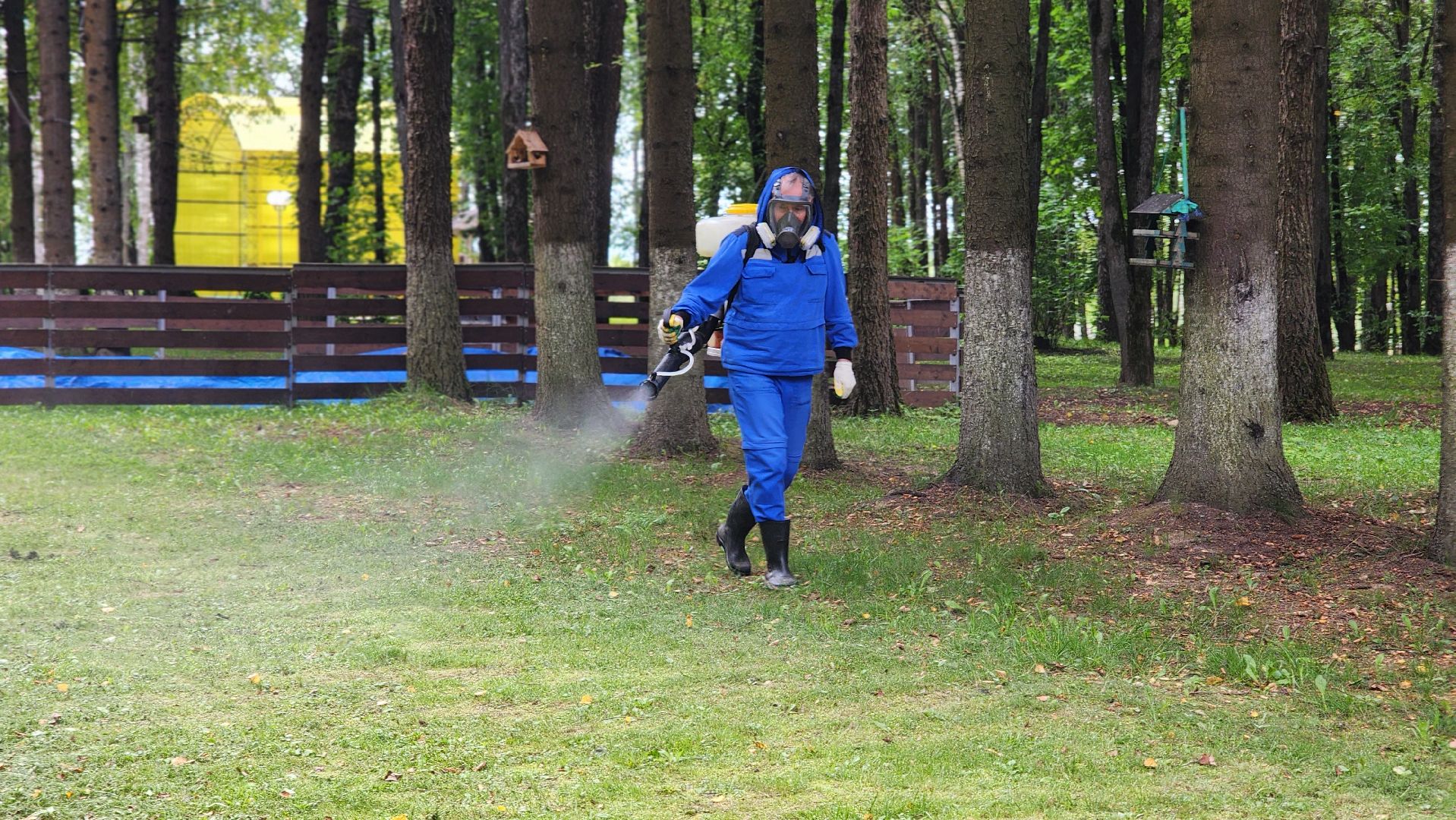 волоколамск, городской парк, акарицидная обработка,