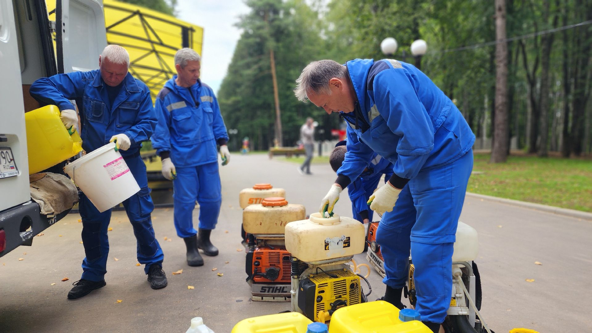 волоколамск, городской парк, акарицидная обработка,