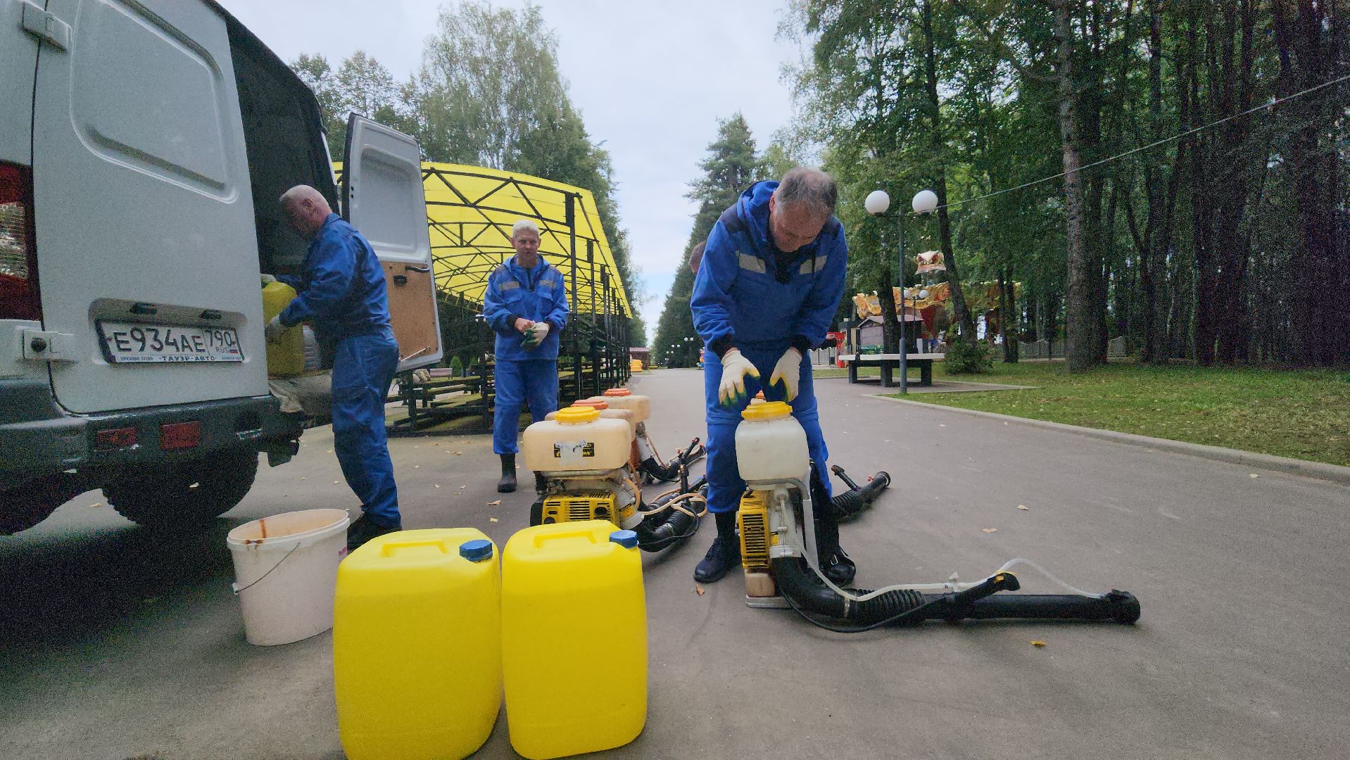 волоколамск, городской парк, акарицидная обработка,