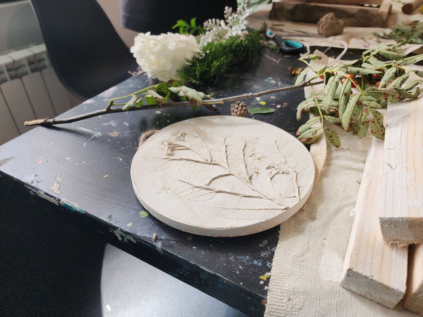 Черноголовка, ботанический барельеф, Мастер-класс,