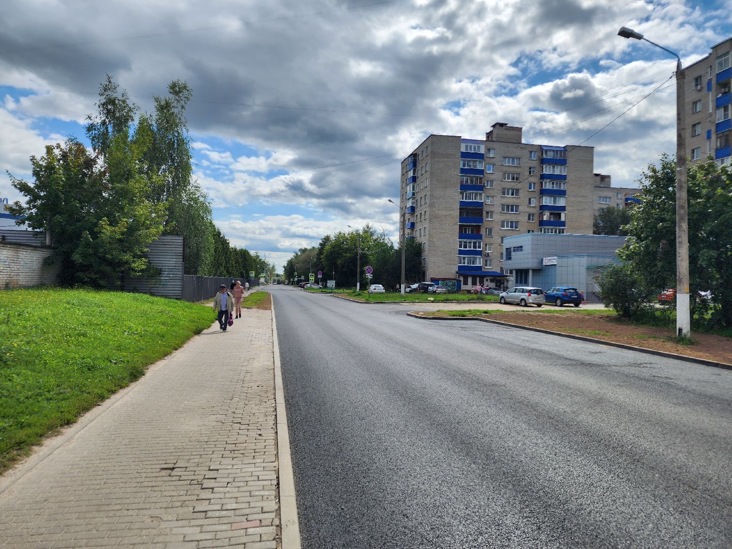 чехов, улица весенняя, дорожный ремонт, капремонт дороги, замена покрытия, расширение парковок, парковочные карманы, дорожные знаки, пешеходные переходы, госпрограмма московской области, развитие дорожного комплекса,