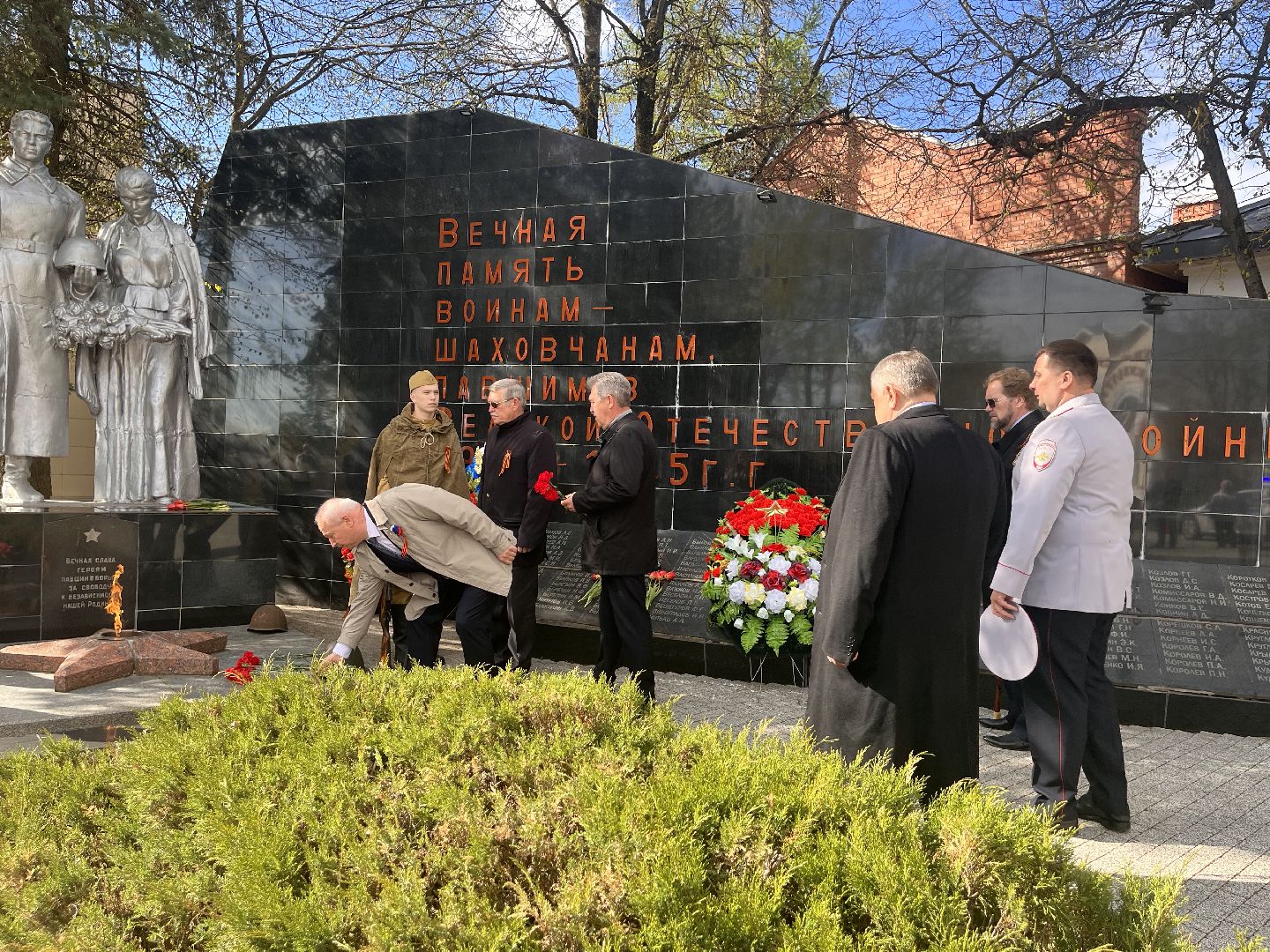 Шаховская, День Победы, мемориал