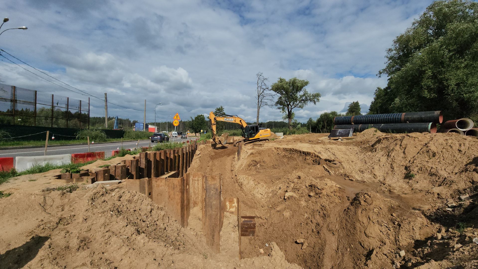 реконструкция дороги, мытищи, Угольная улица,