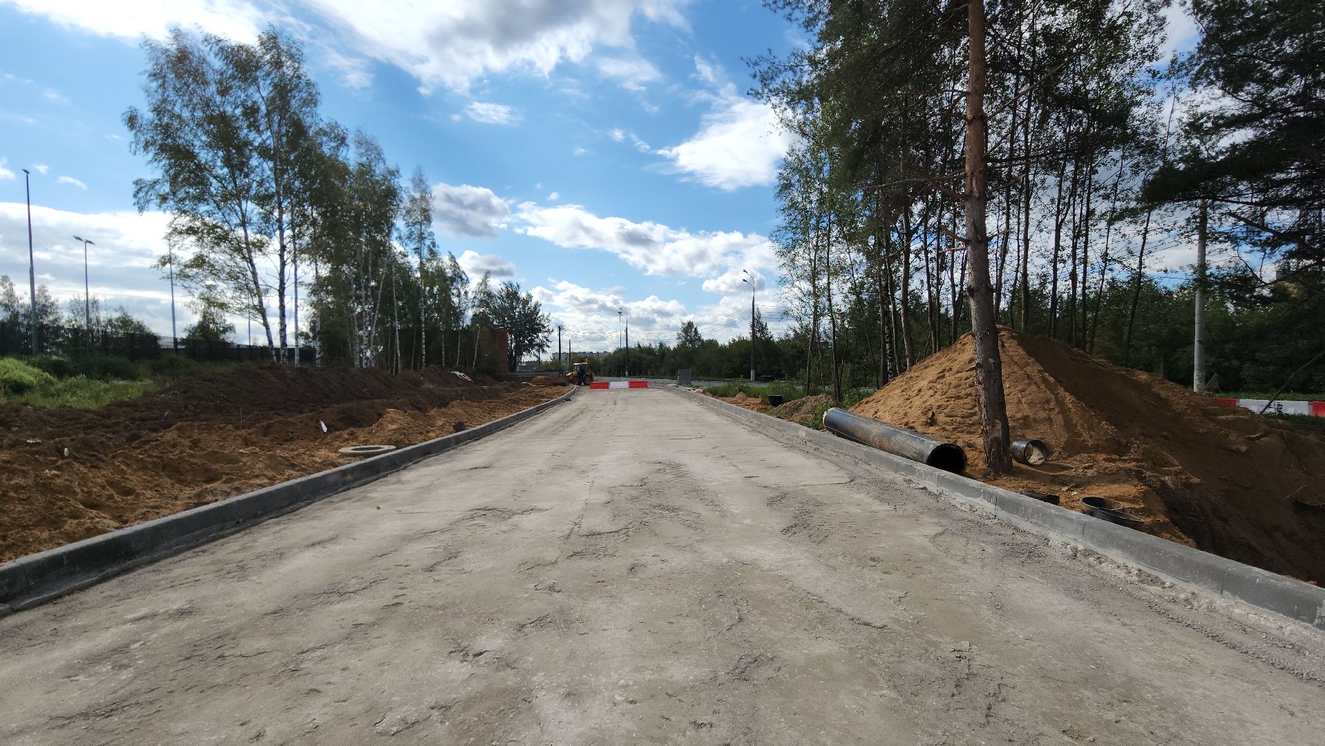 реконструкция дороги, мытищи, Угольная улица,