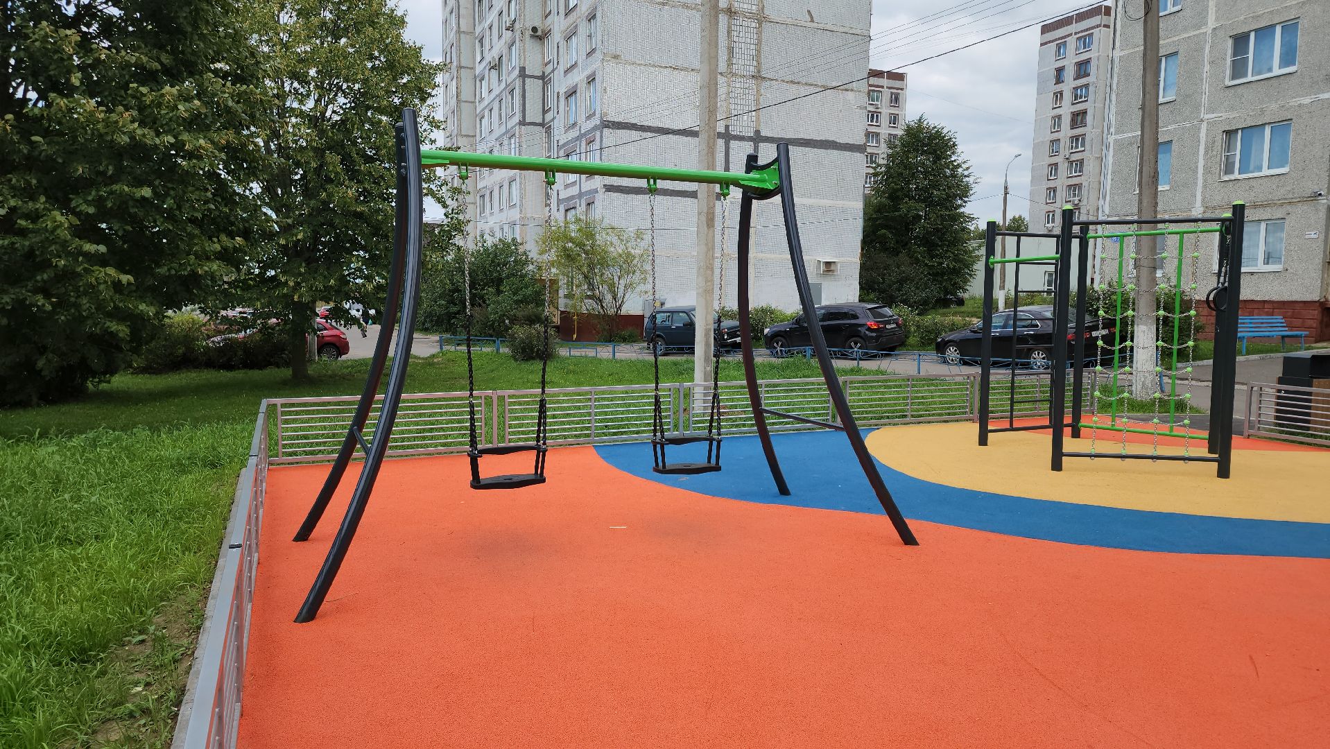 кашира, благоустройство, детская площадка,  игровой комплекс, спортивная площадка, качели,