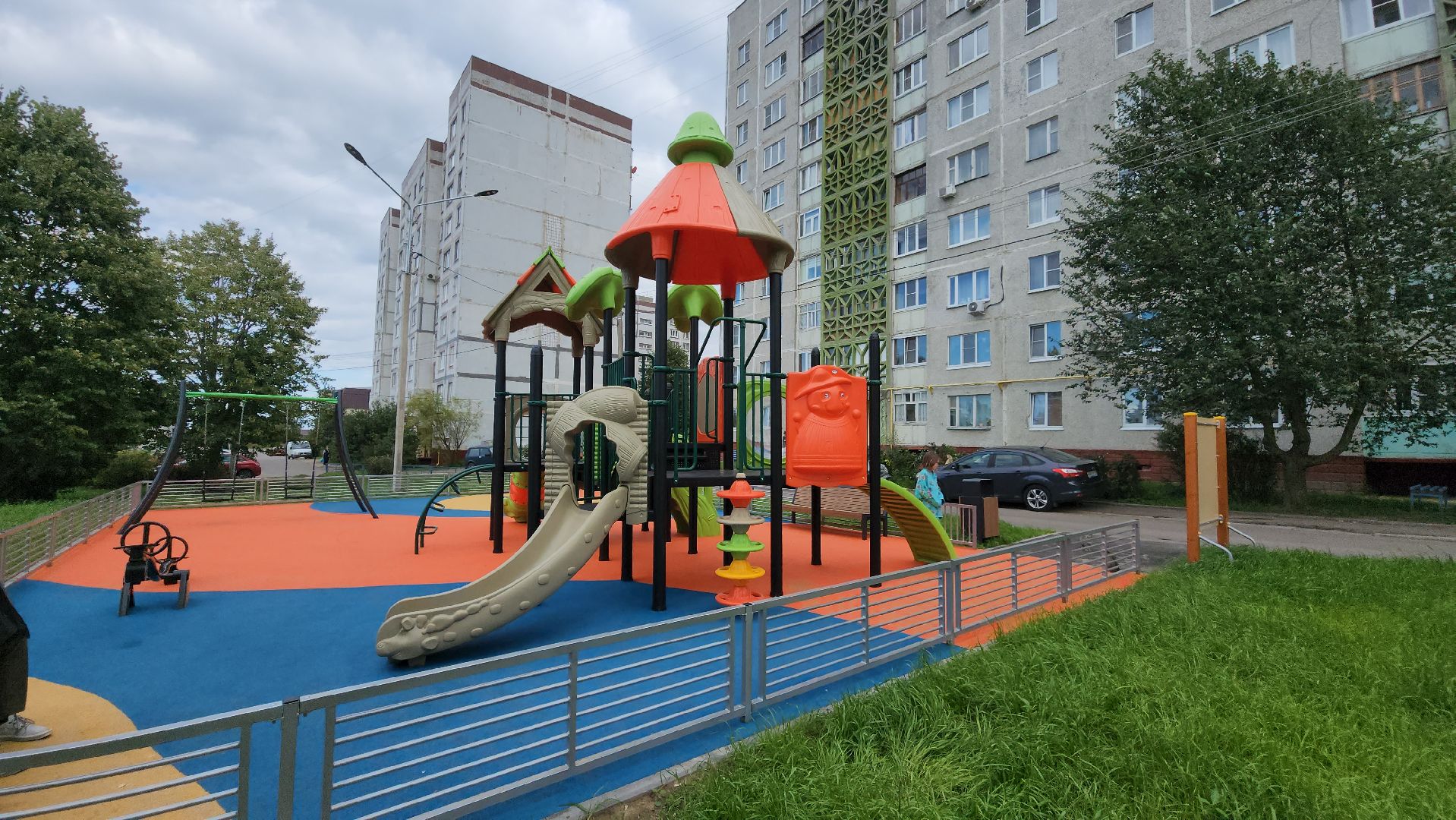 кашира, благоустройство, детская площадка,  игровой комплекс, спортивная площадка, качели,