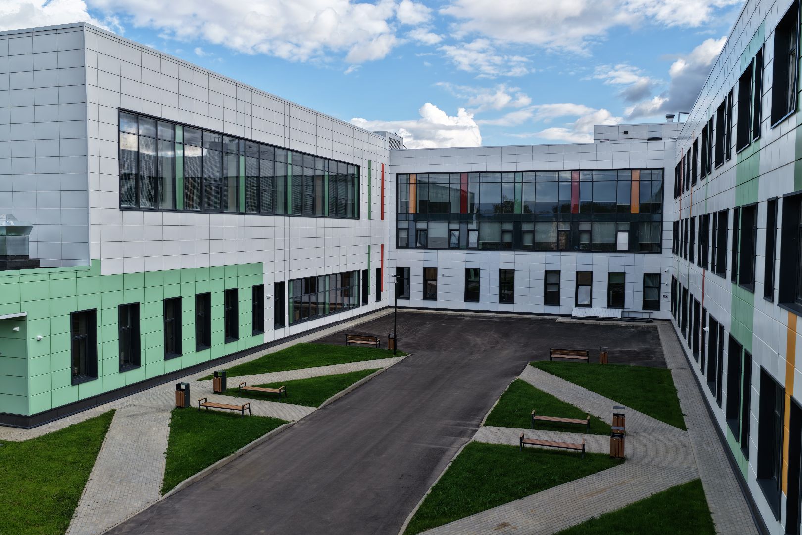 видео с коптера, школа в барыбино, образование домодедово,