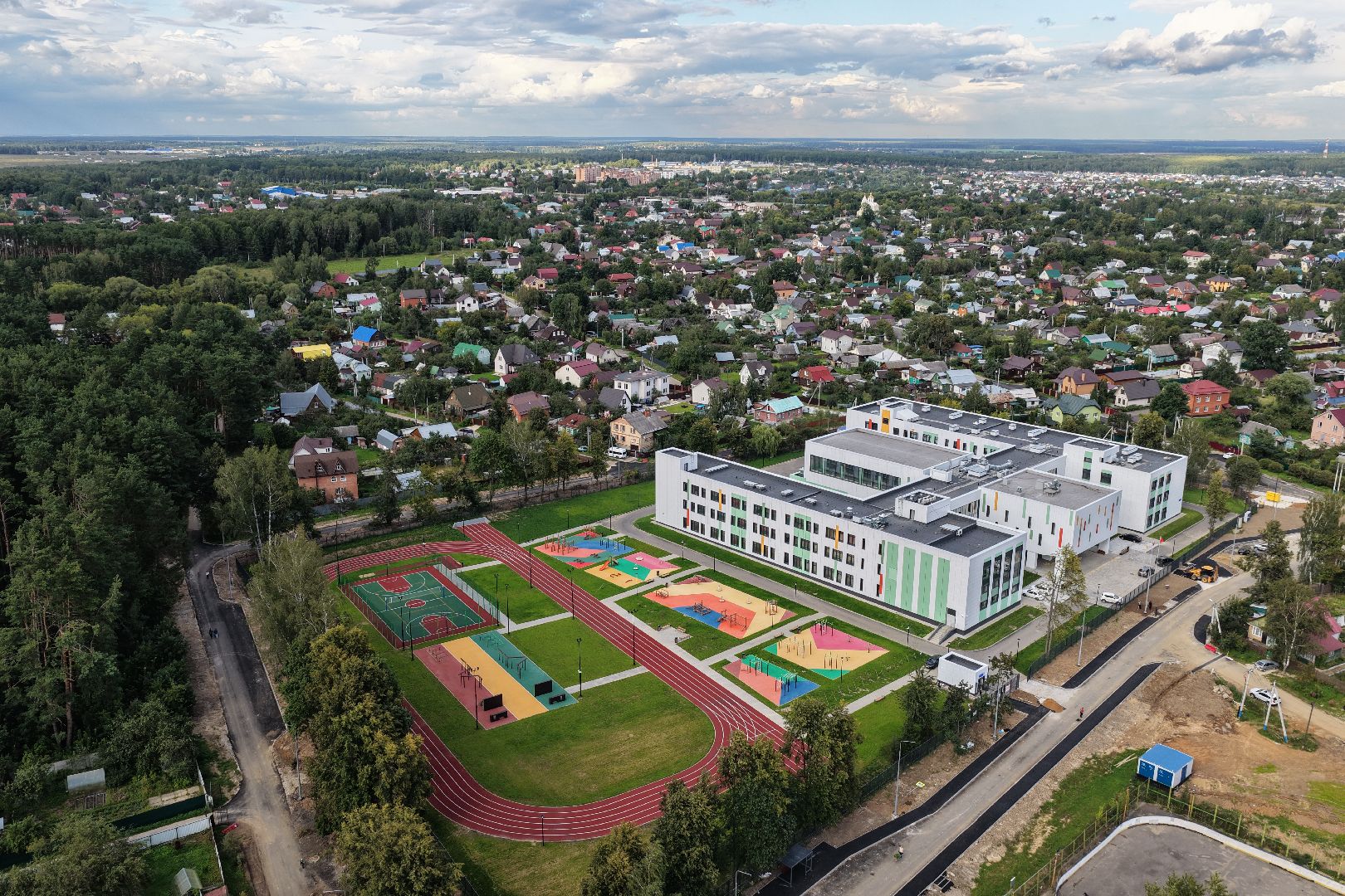 видео с коптера, школа в барыбино, образование домодедово,