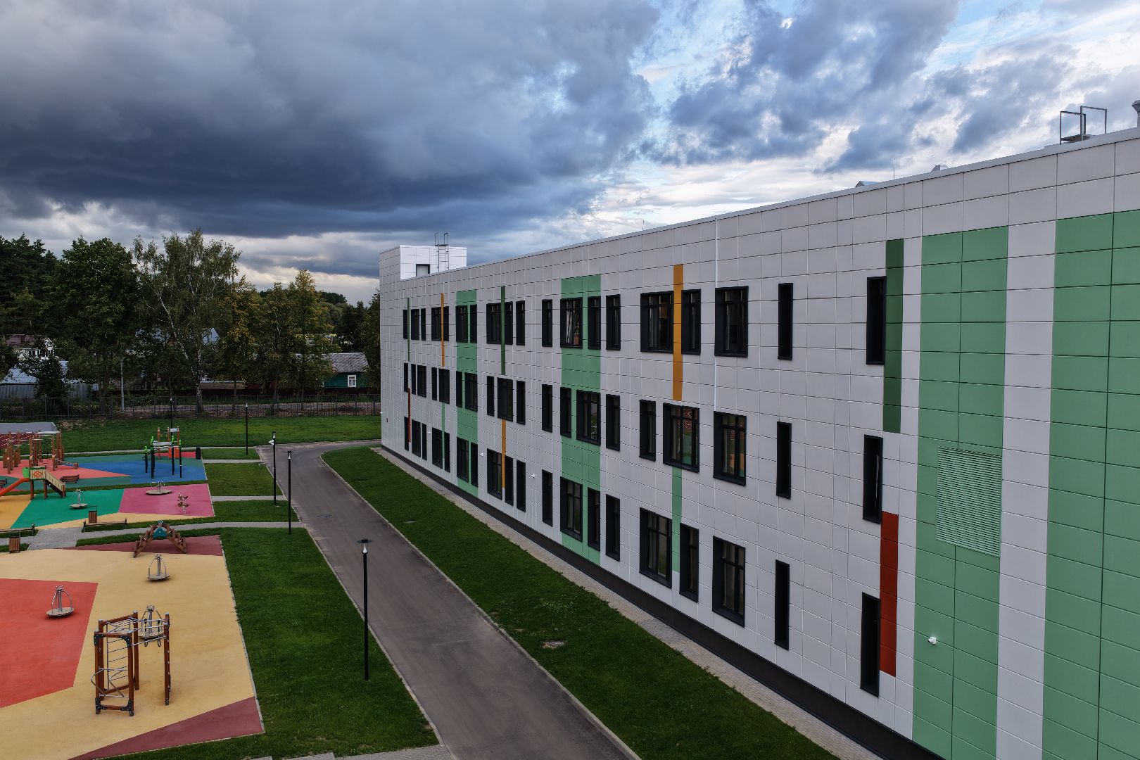 видео с коптера, школа в барыбино, образование домодедово,