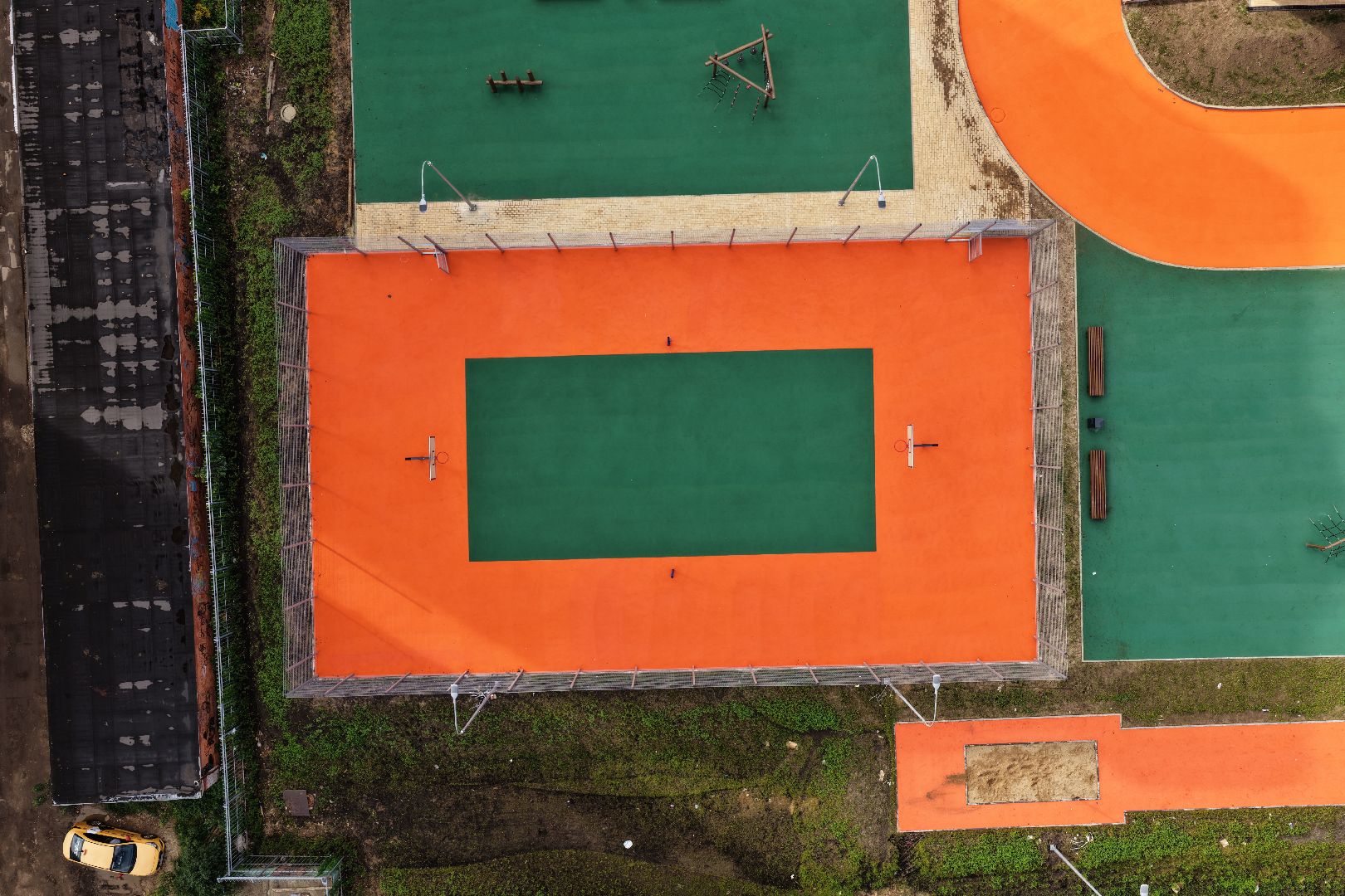 видео с коптера, пристройка к школе 3, образование в чехове,