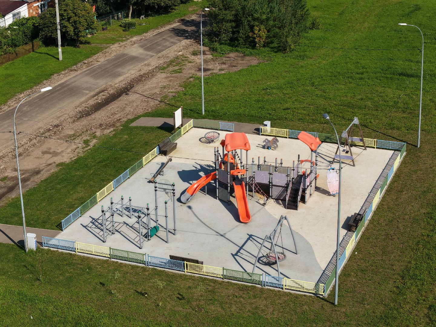 видео с коптера, ремонт дороги зарайск,