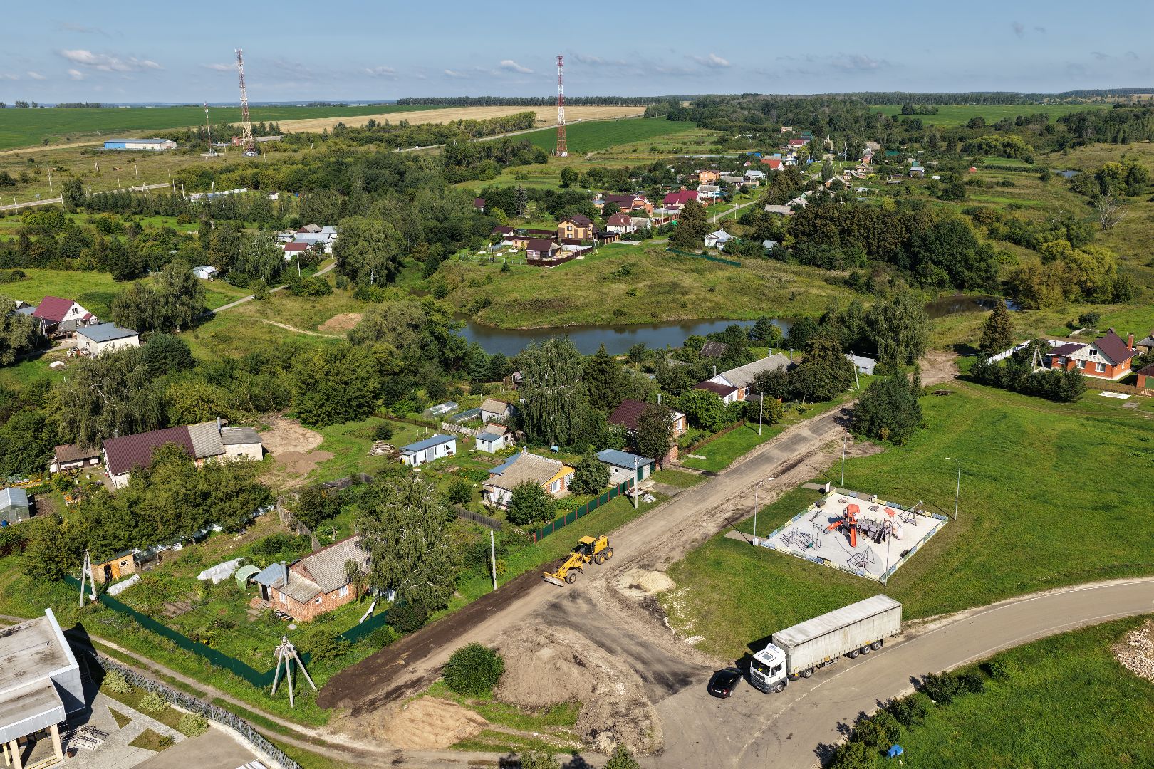 видео с коптера, ремонт дороги зарайск,