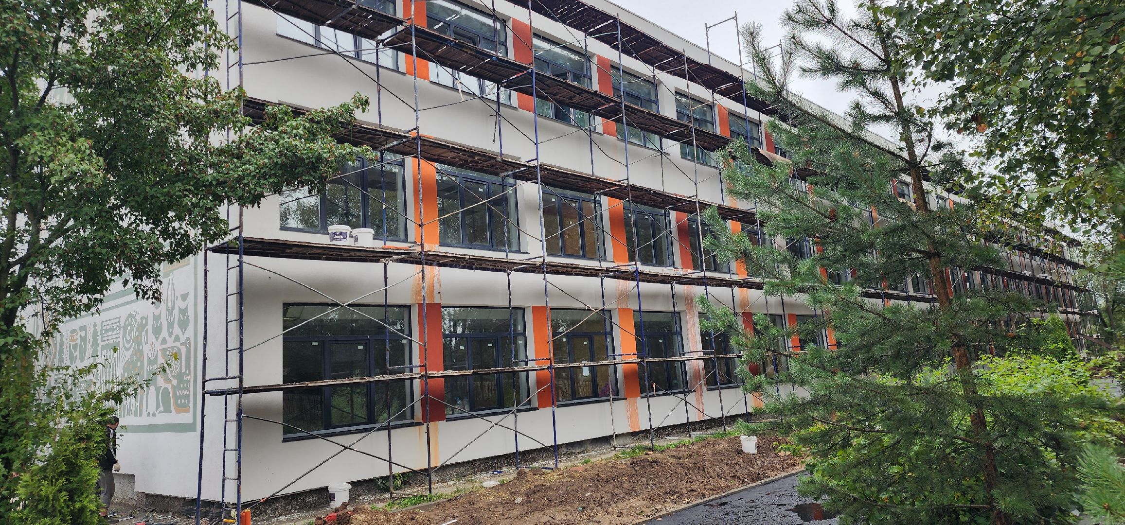 Благоустройство, Капитальный ремонт школы Голицыно, Строительство, Образование ,