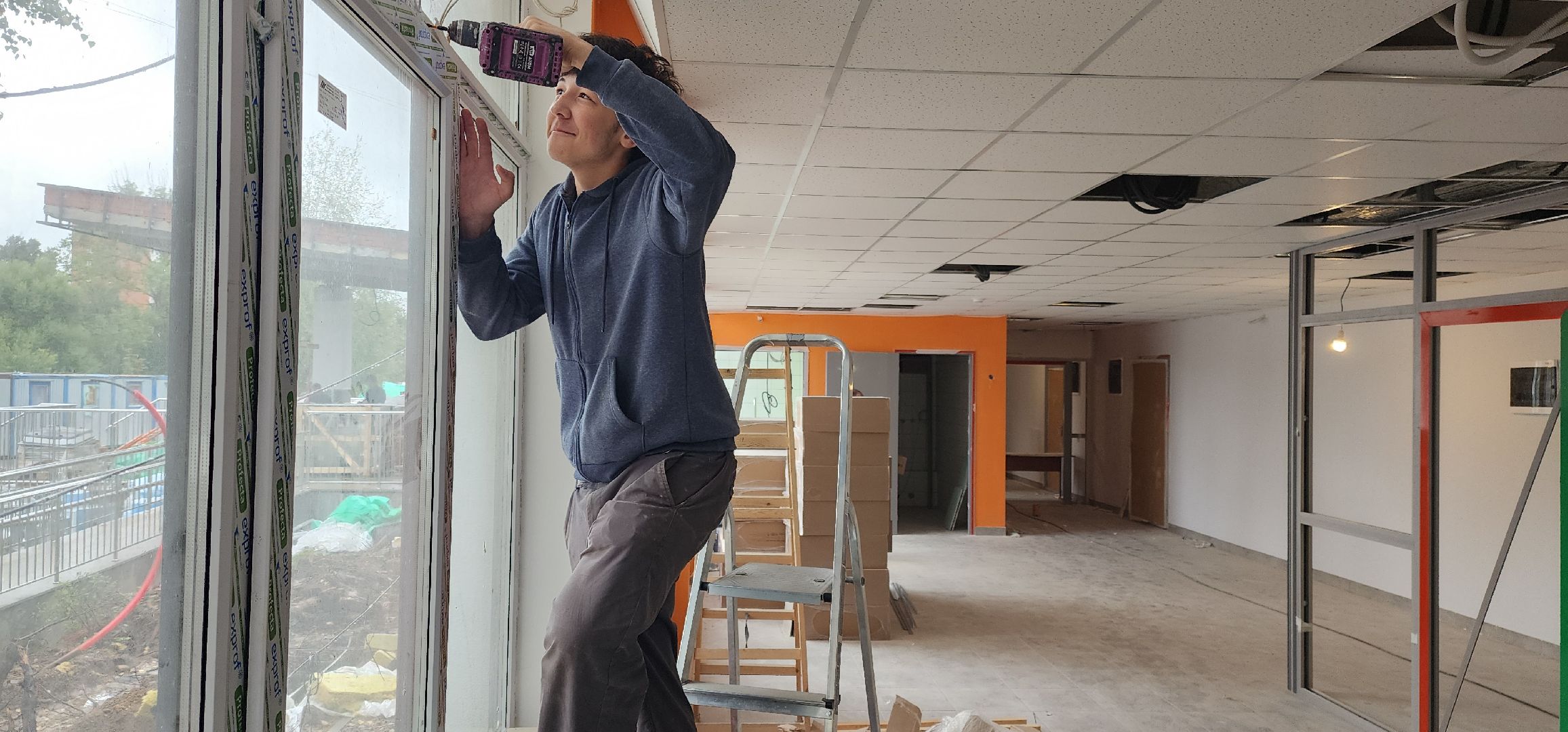 Благоустройство, Капитальный ремонт школы Голицыно, Строительство, Образование ,