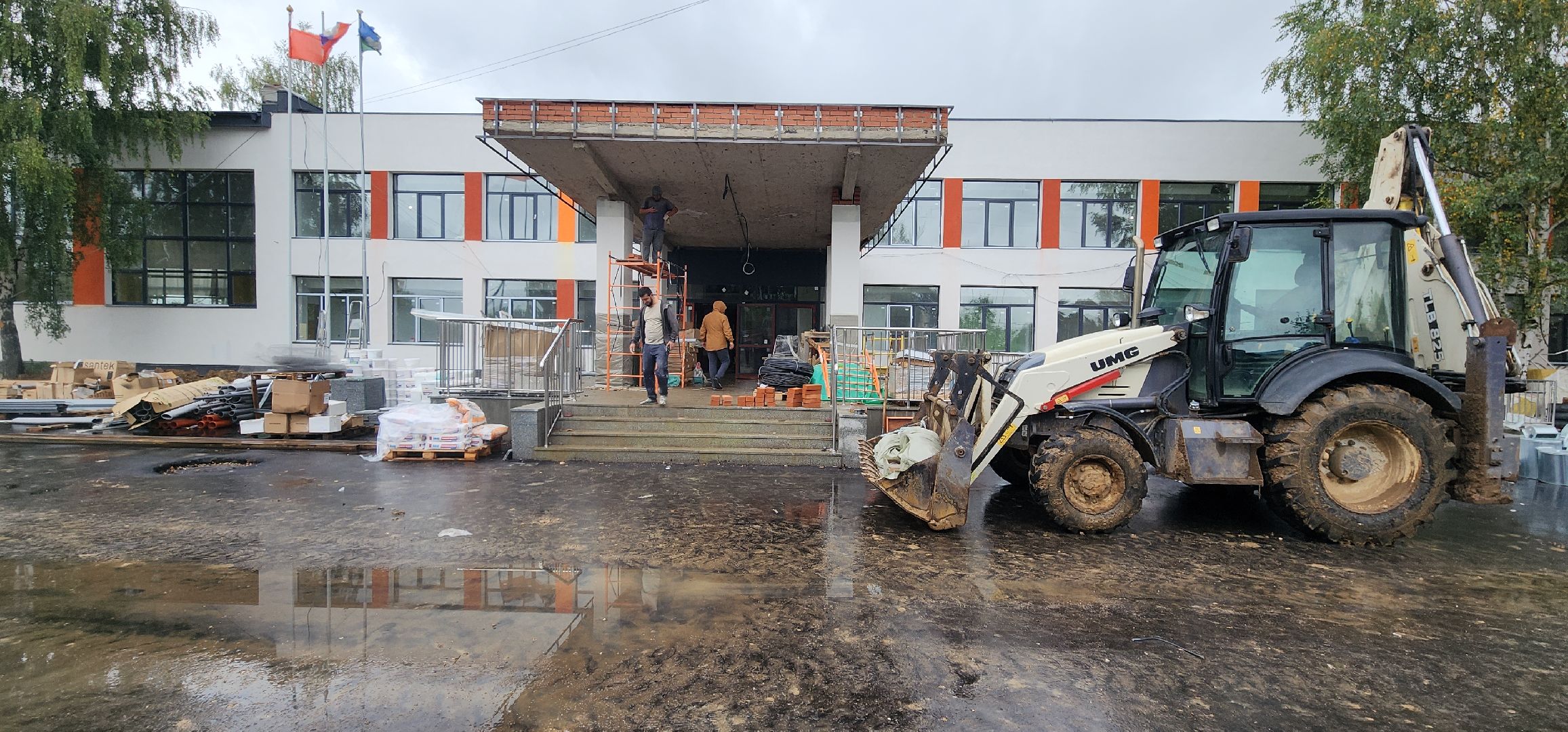 Благоустройство, Капитальный ремонт школы Голицыно, Строительство, Образование ,