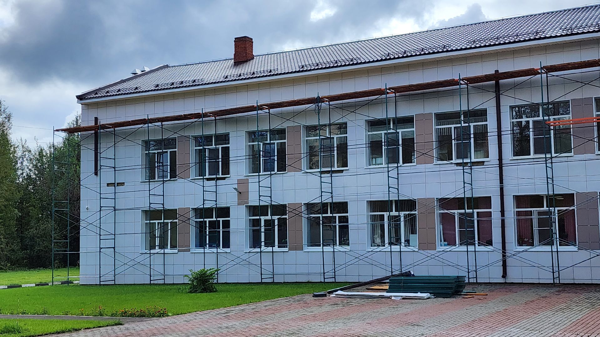 солнечногорск, тимоновская школа, ремонт кровли,