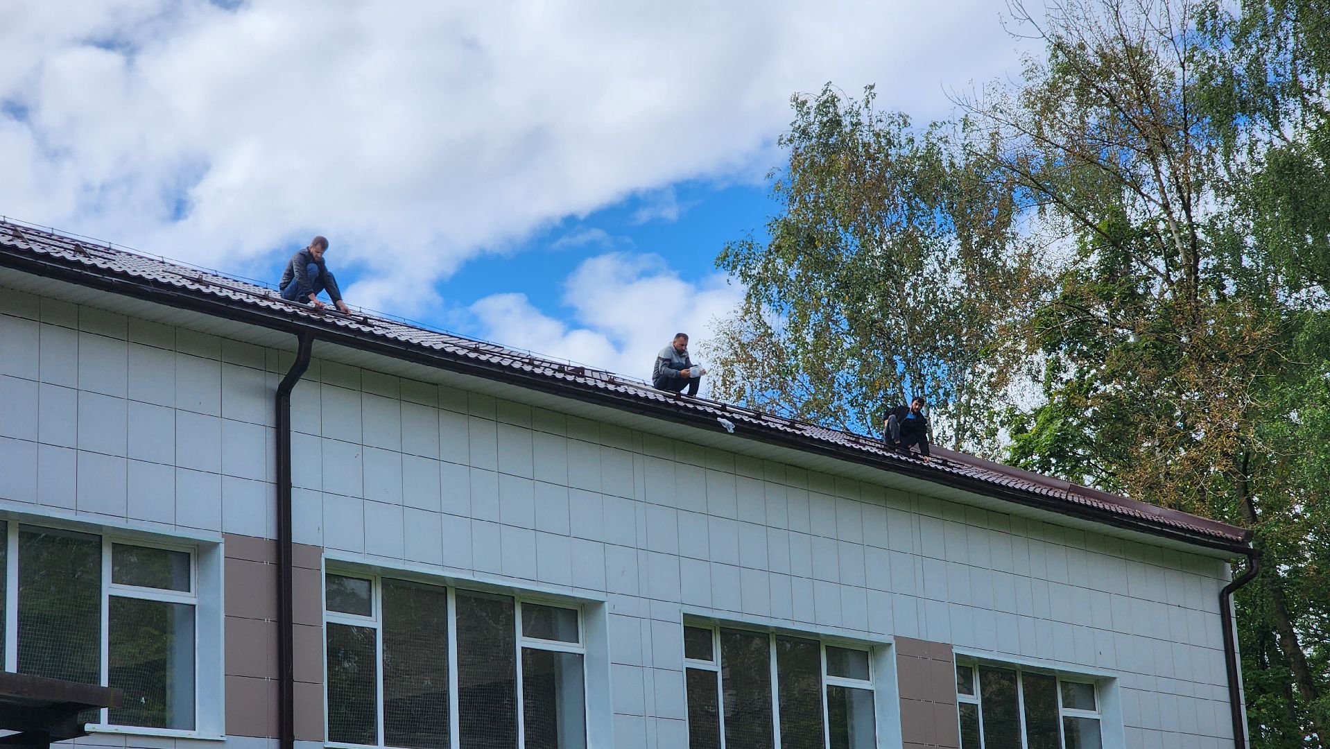солнечногорск, тимоновская школа, ремонт кровли,