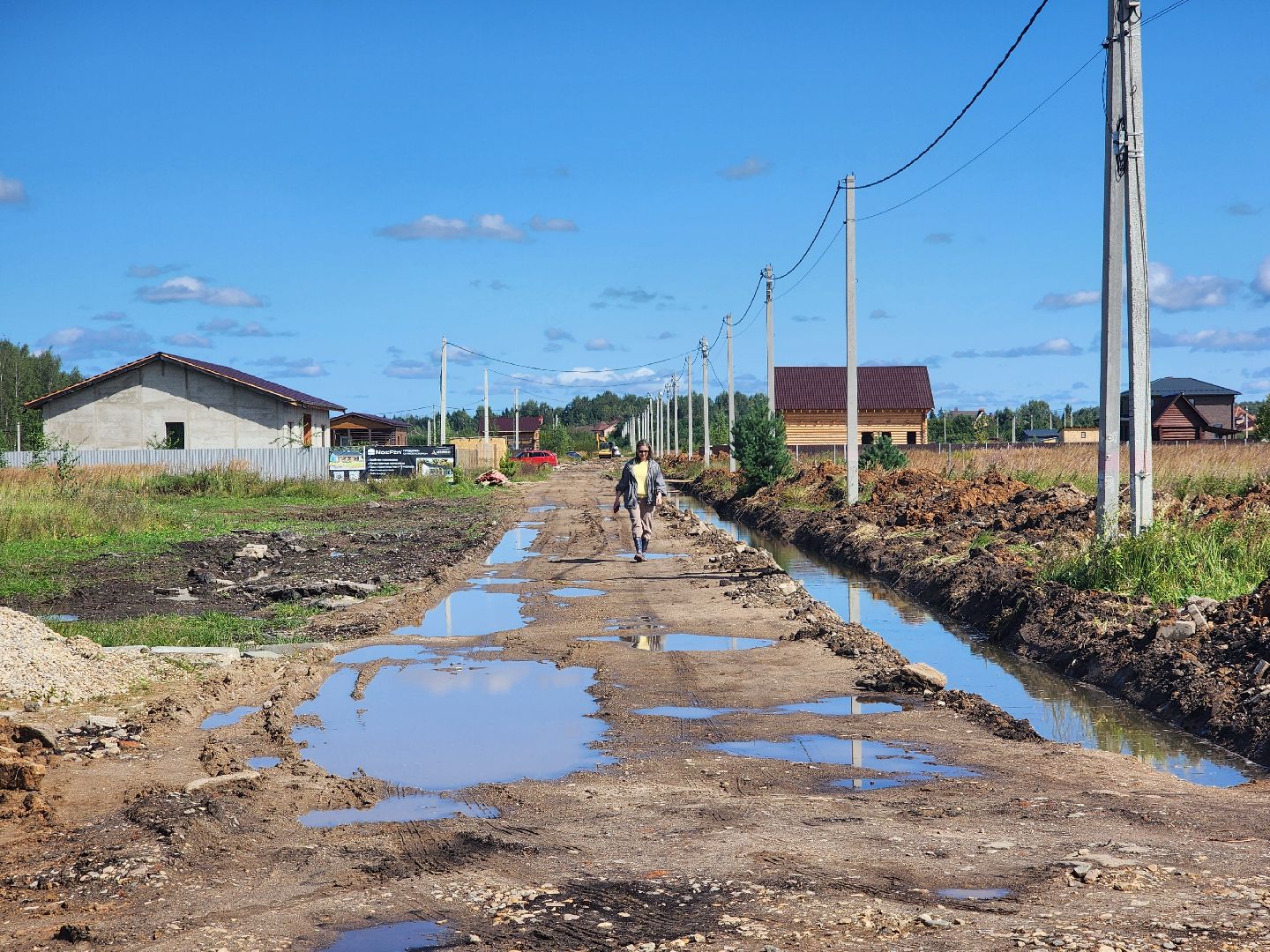 дубна,  поле многодетных, поселок для многодетных, строительство, дороги,