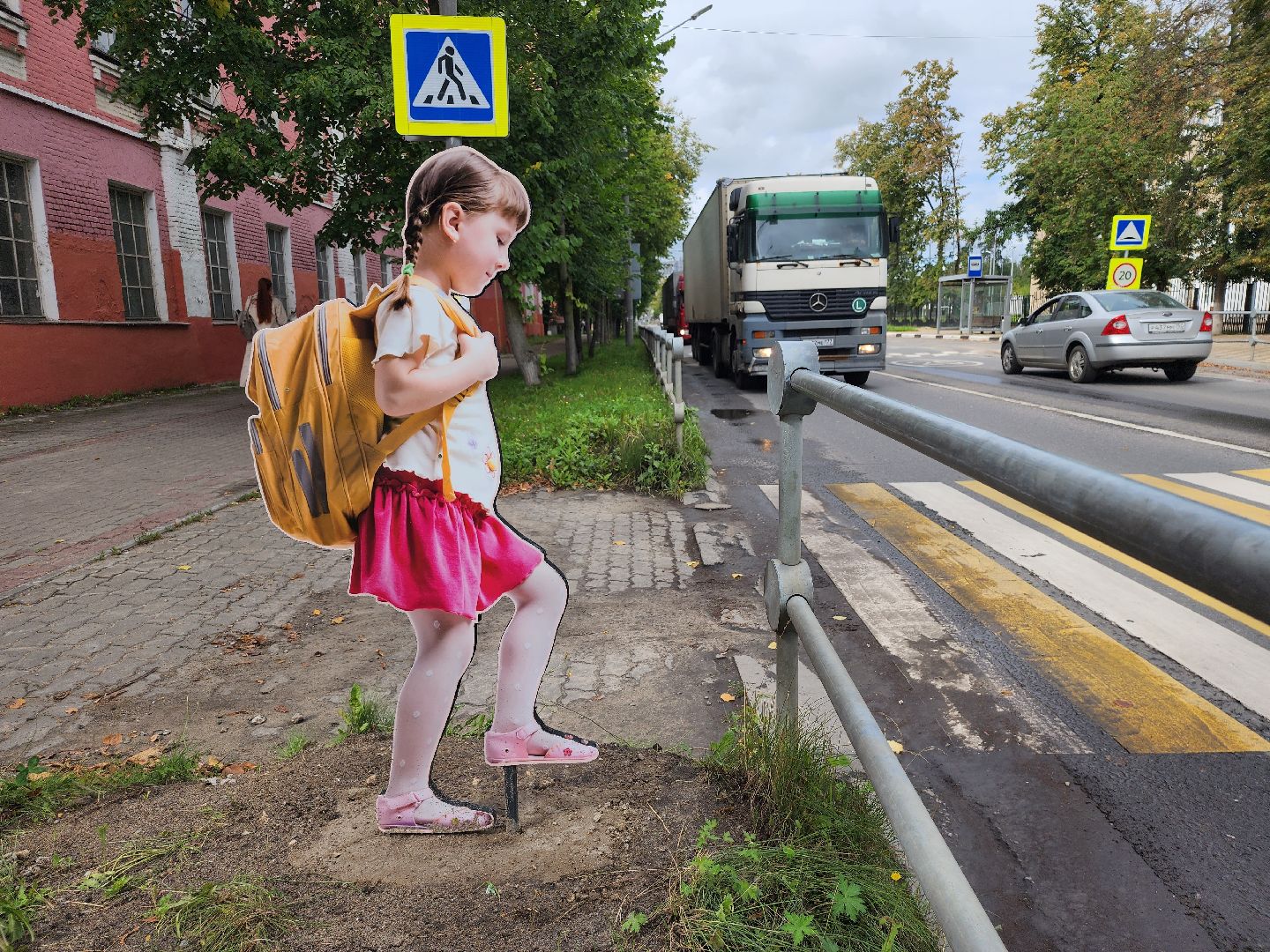 безопасный пешеходный переход, макеты школьников, безопасное дорожное движение, ногинск, богородский городской округ,