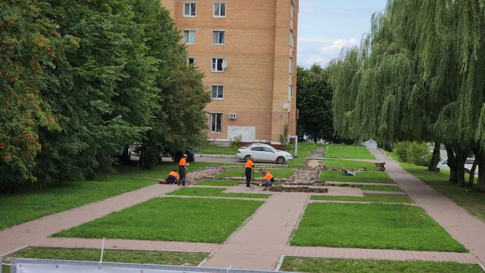 кашира, сквер, благоустройство, зона отдыха, комфортная городская среда, демонтаж,