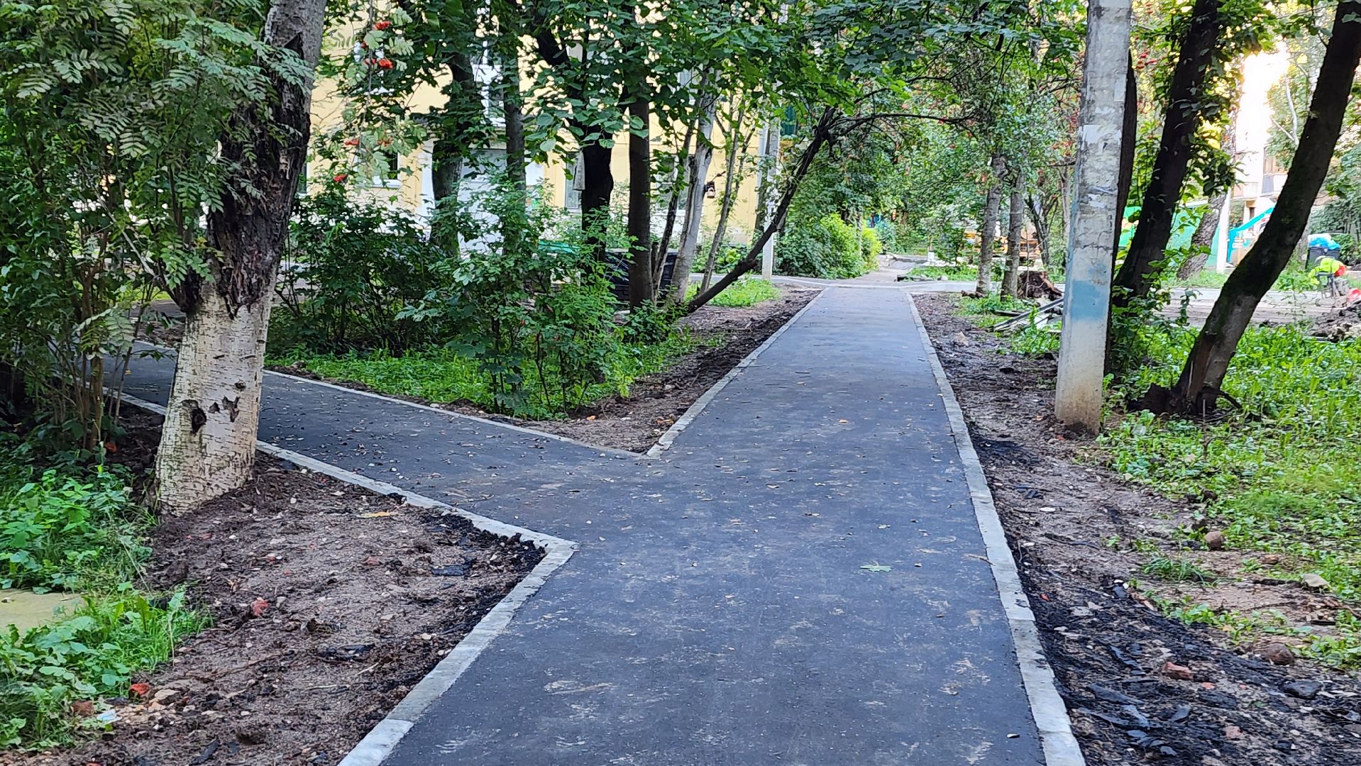 асфальтирование дворов, Асфальт , Благоустройство дворов , Лобня ,