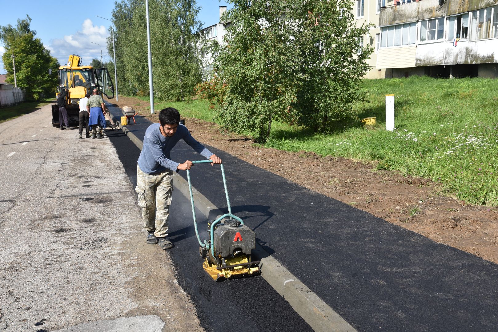 лотошино, ремонт дорог, ремонт тротуара, кировский, благоустройство,