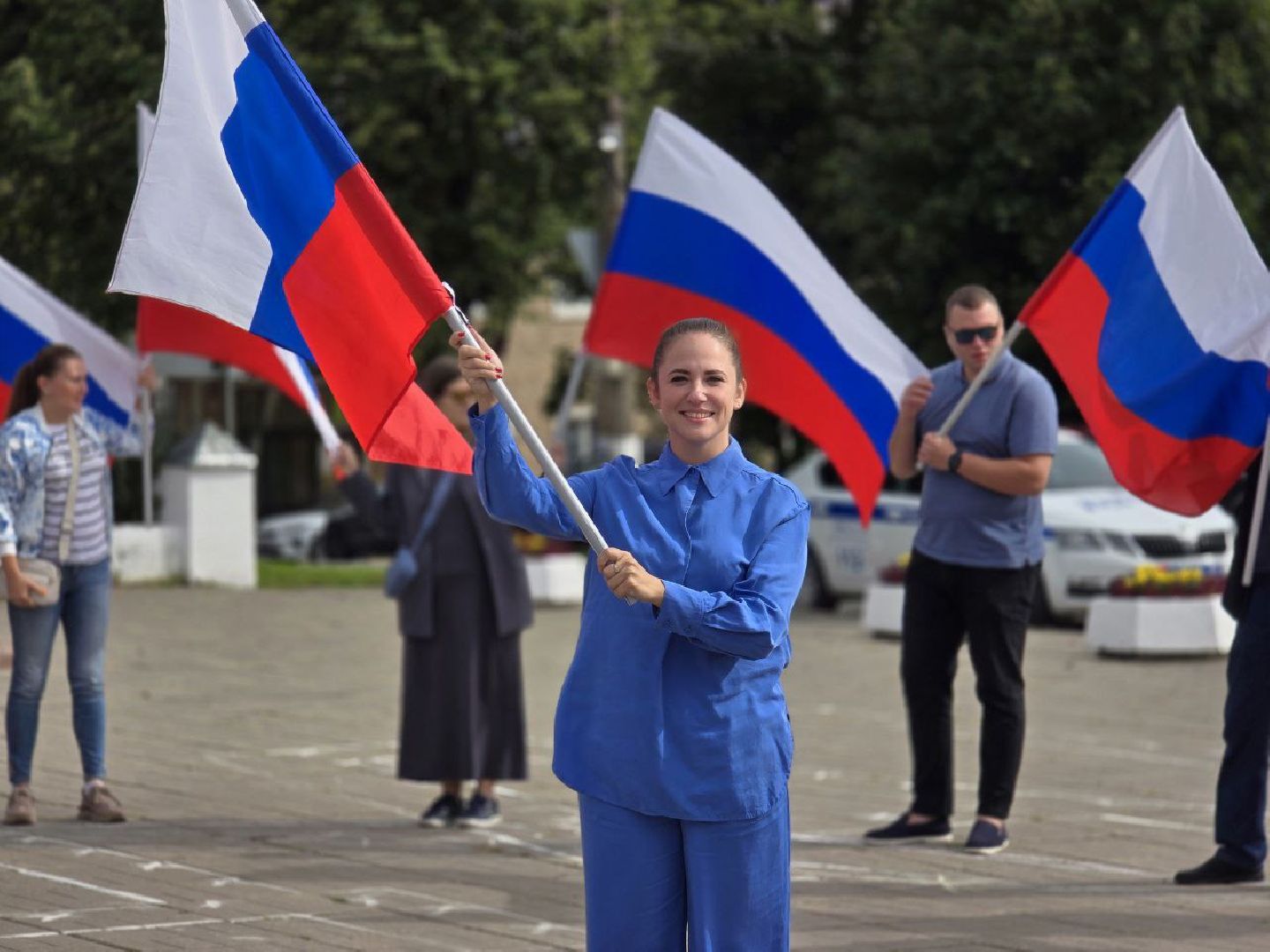 можайск, можайский муниципальный округ, подмосковье, день государственного флага россии, праздник, общество, флешмоб,