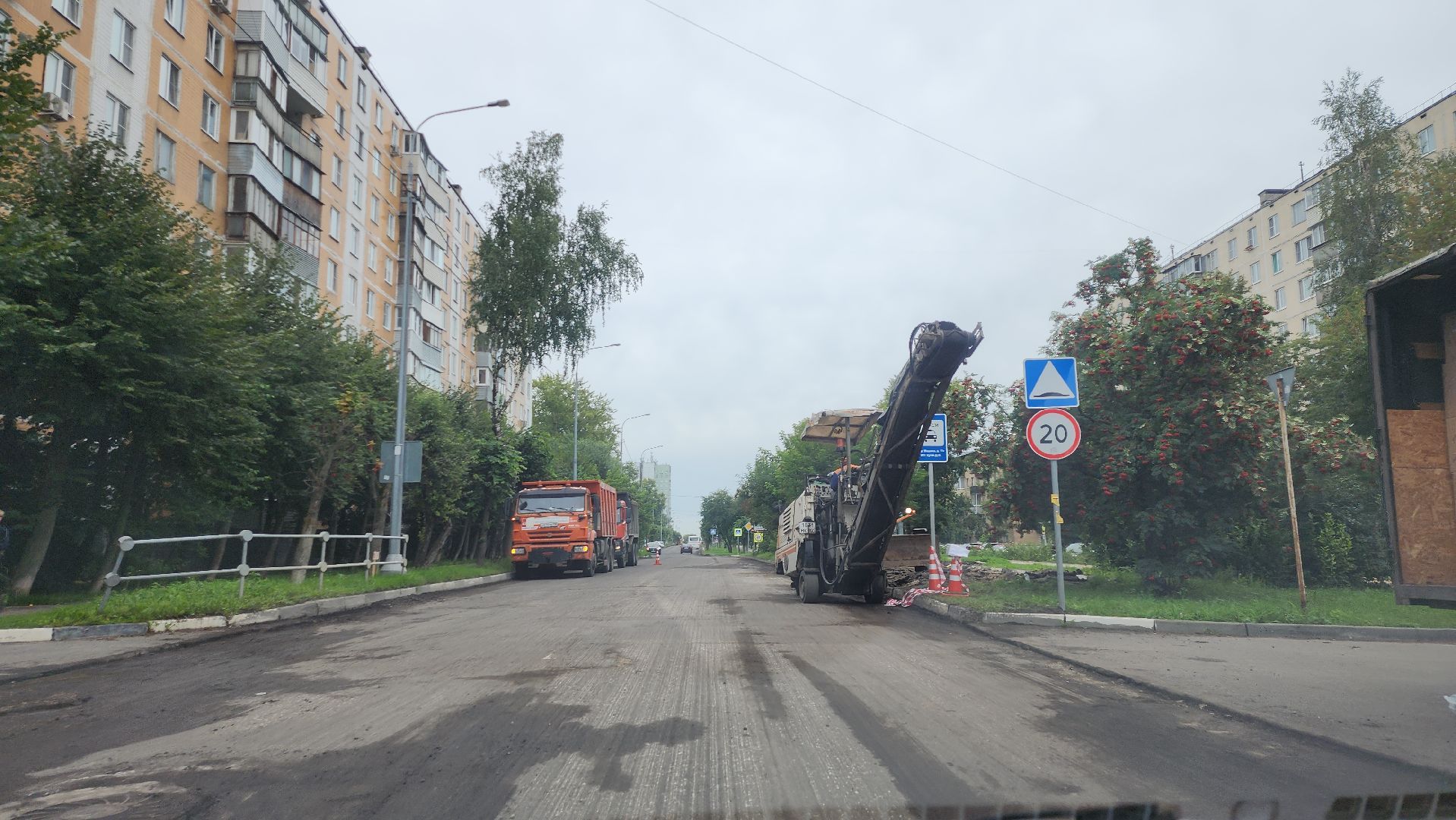 серпухов, подмосковье, ремонт дороги,