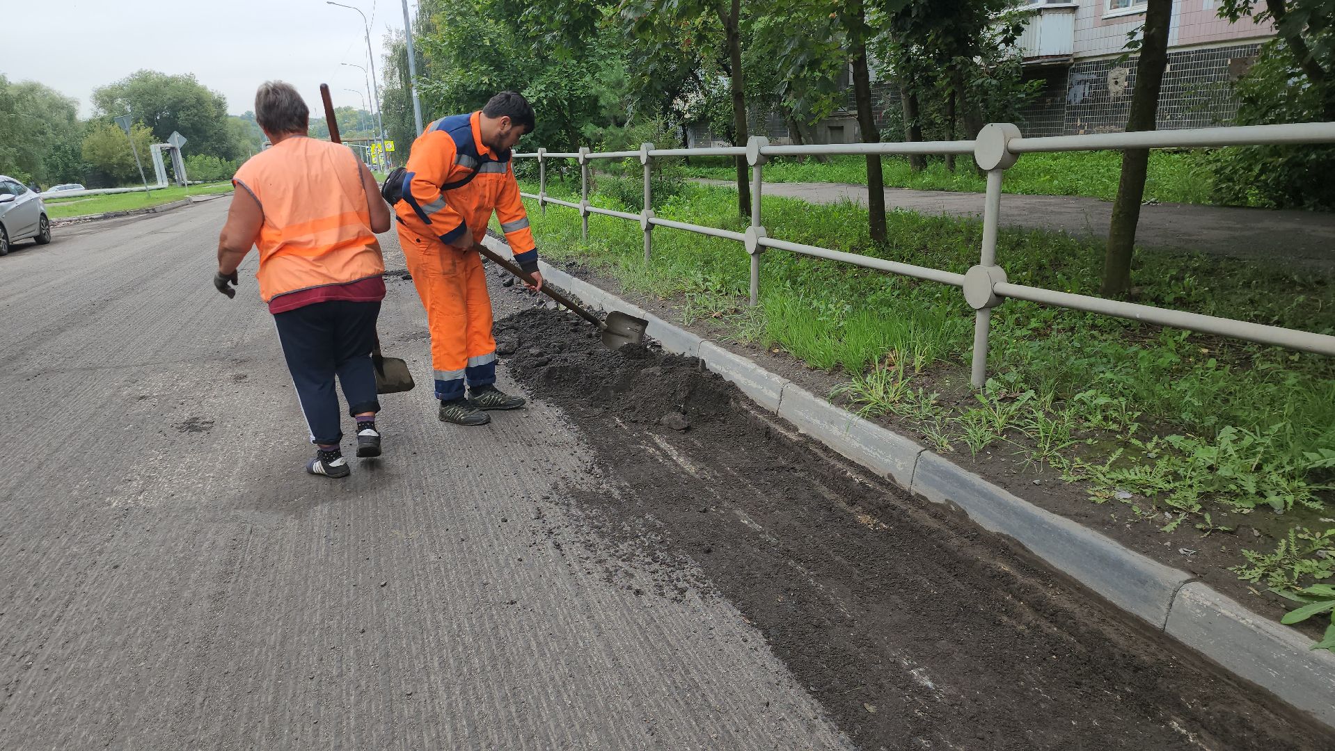 серпухов, подмосковье, ремонт дороги,