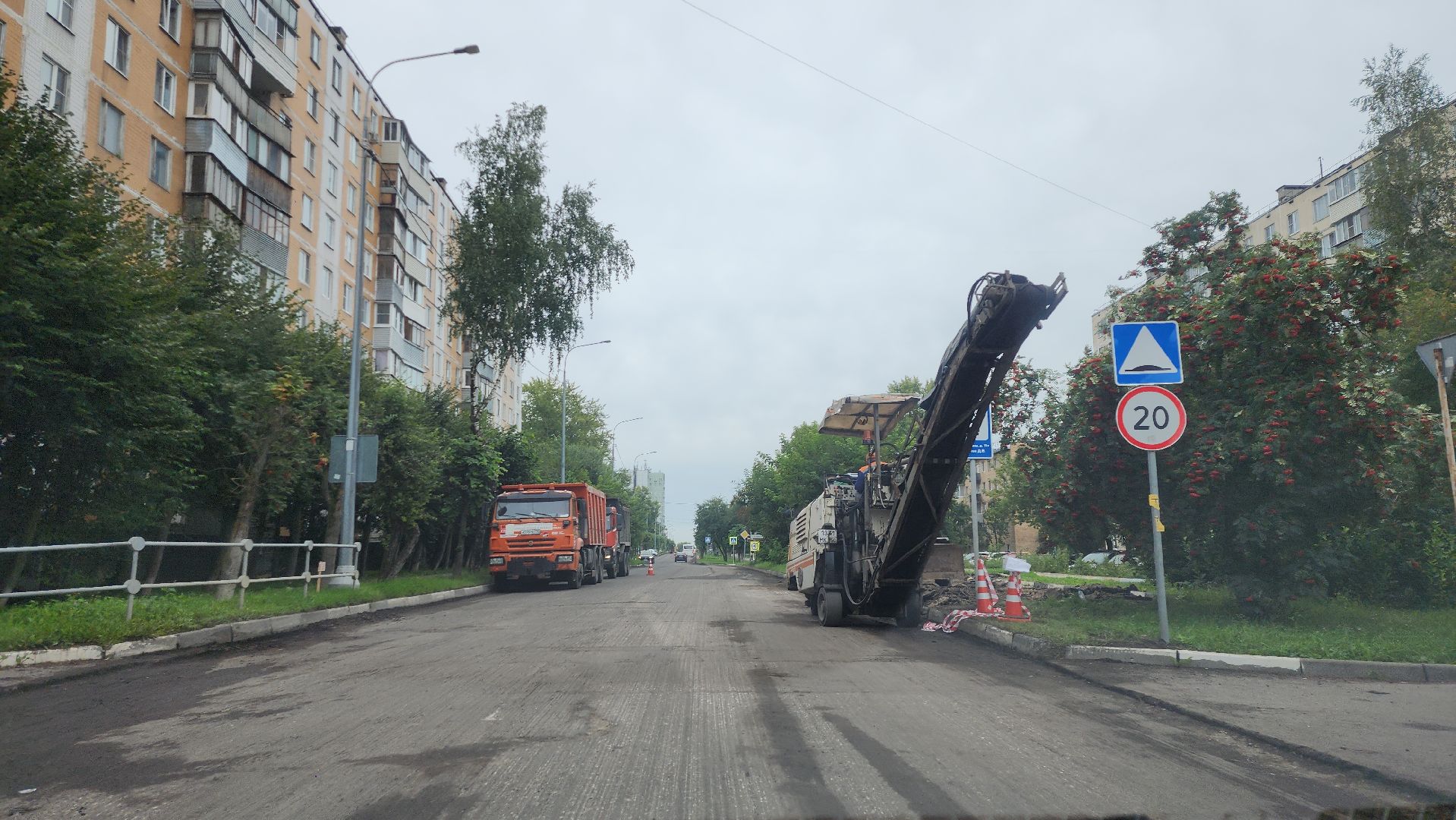 серпухов, подмосковье, ремонт дороги,