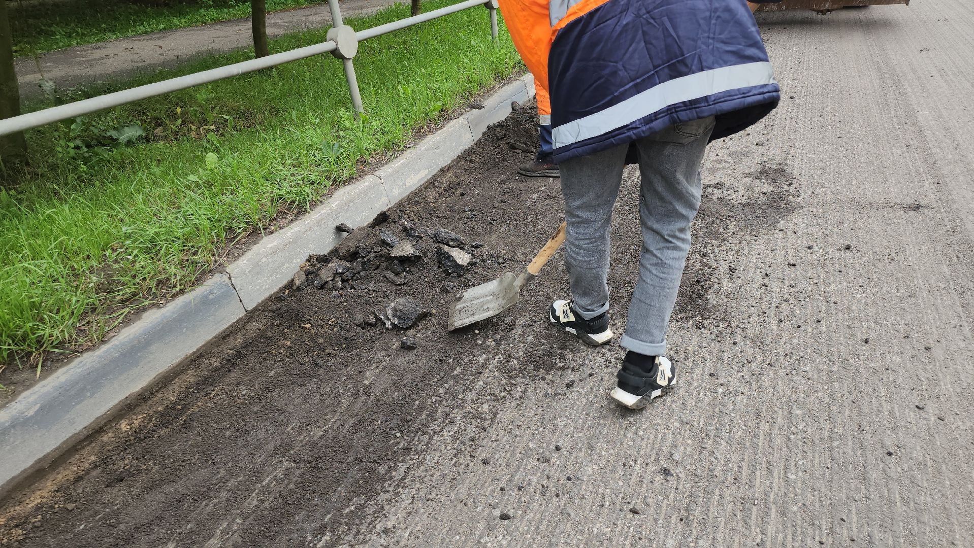 серпухов, подмосковье, ремонт дороги,