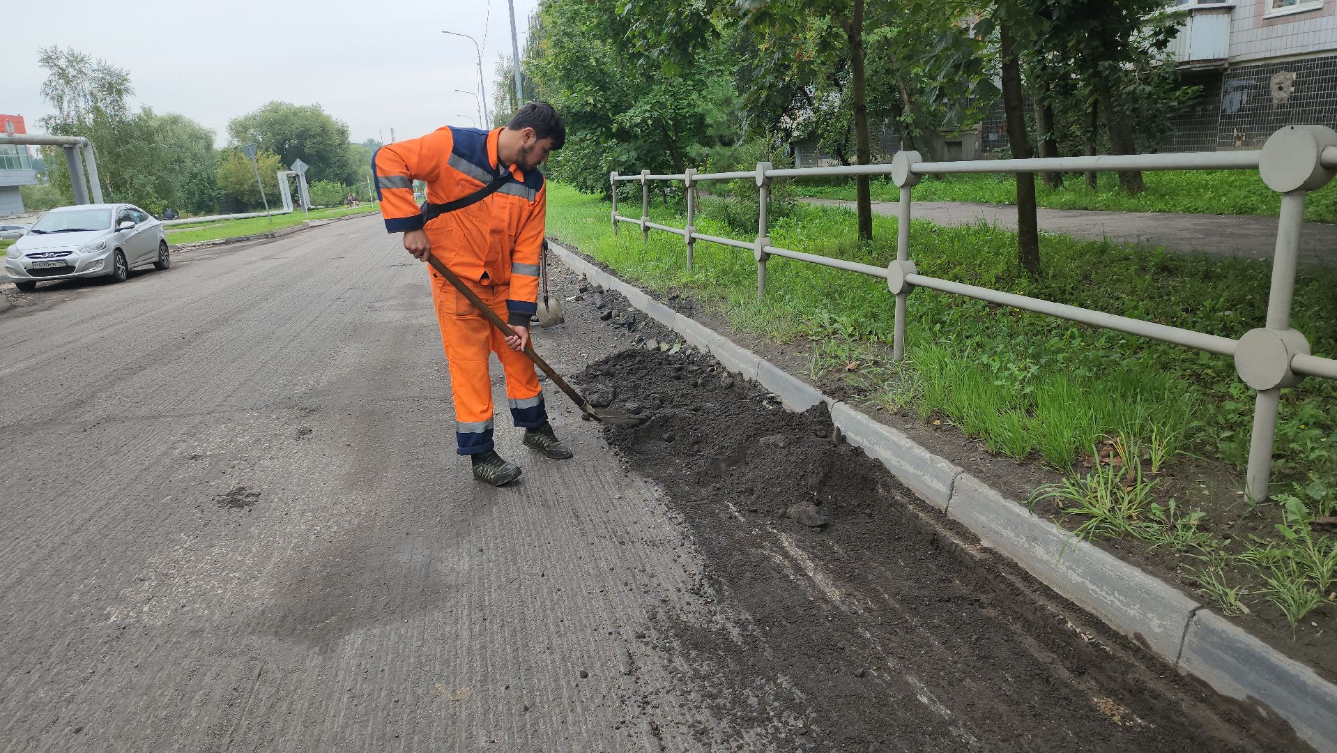 серпухов, подмосковье, ремонт дороги,