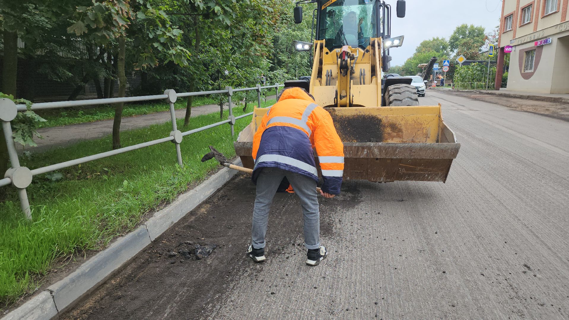 серпухов, подмосковье, ремонт дороги,