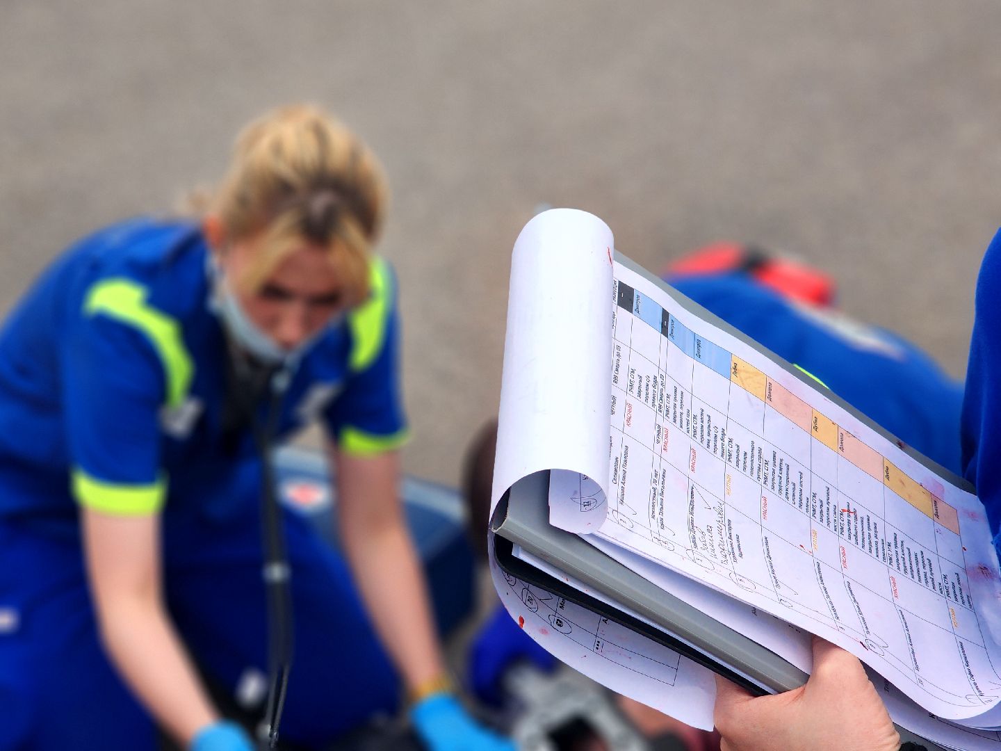 дубна, моссмп, скорая помощь, учения, волонтеры,