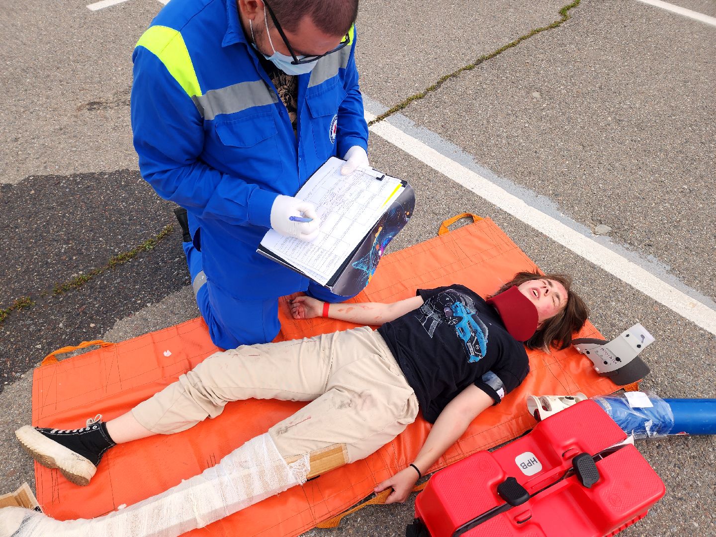 дубна, моссмп, скорая помощь, учения, волонтеры,