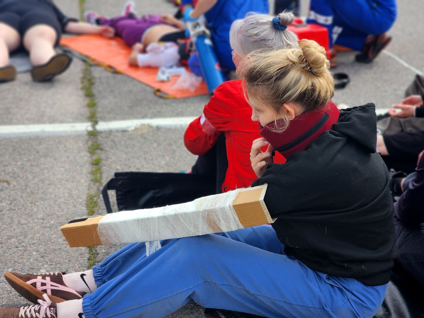 дубна, моссмп, скорая помощь, учения, волонтеры,