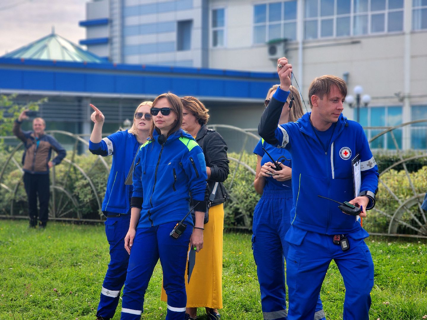 дубна, моссмп, скорая помощь, учения, волонтеры,