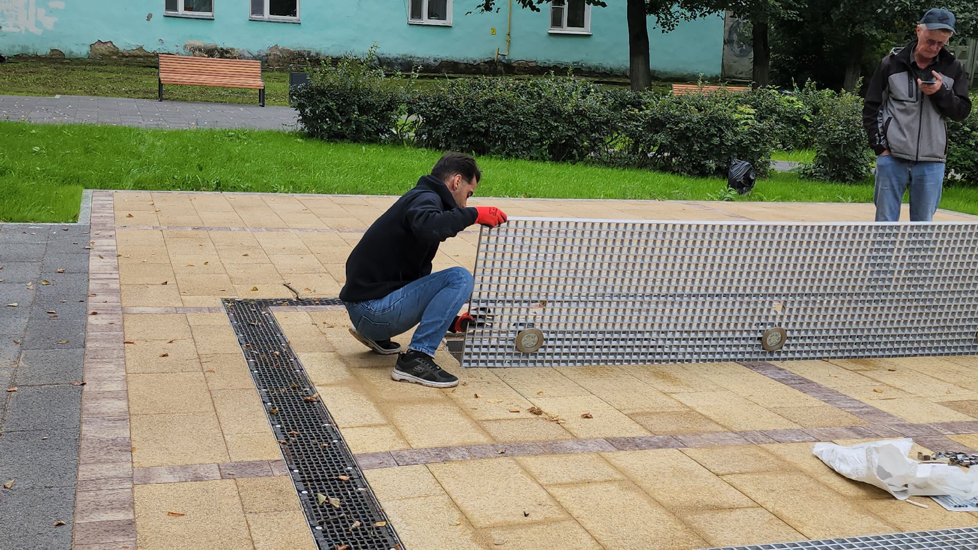 кашира, сухой фонтан, благоустройство, сквер пушкина, комфортная городская среда, пуско-наладочные работы,