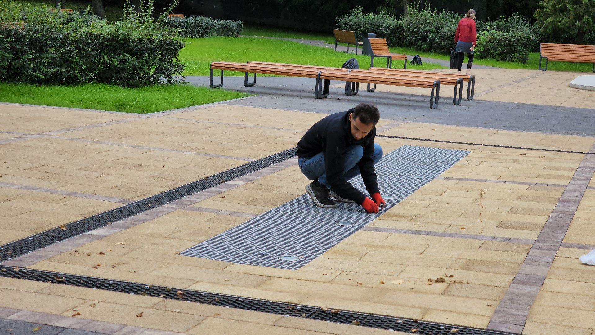 кашира, сухой фонтан, благоустройство, сквер пушкина, комфортная городская среда, пуско-наладочные работы,