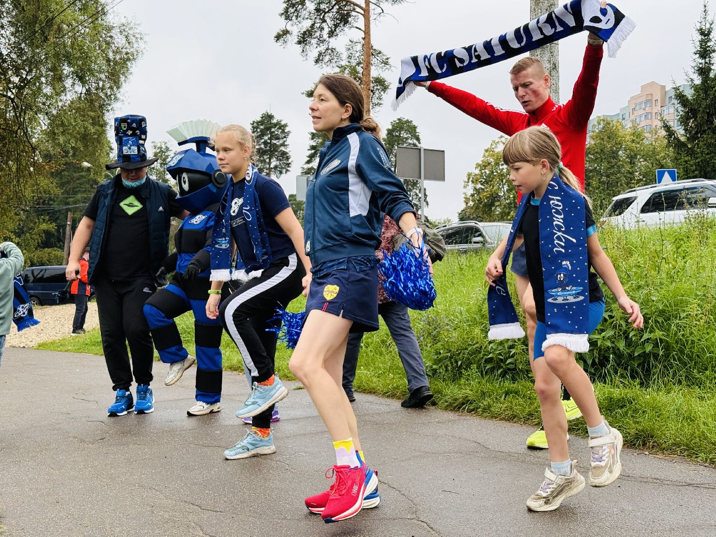 раменское, пять верст, забег, спортсмены, футбольные фанаты,